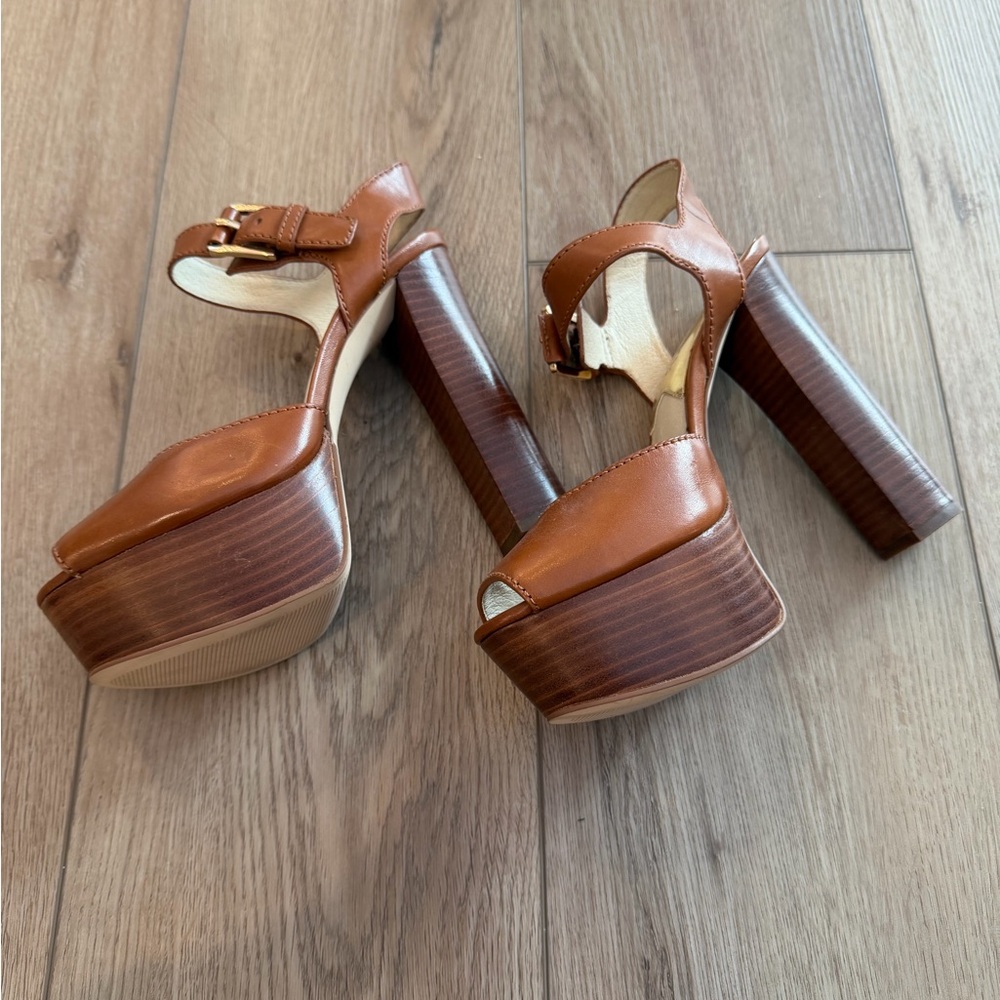 Michael Kors London PeepToe Platform Heels. Never Worn!